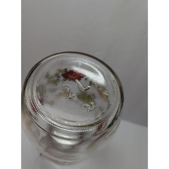 Vintage 70s Glass Storage Jar Made in FRANCE MUSHROOM Cottage Core 2 Litre ECU - Picture 5 of 7